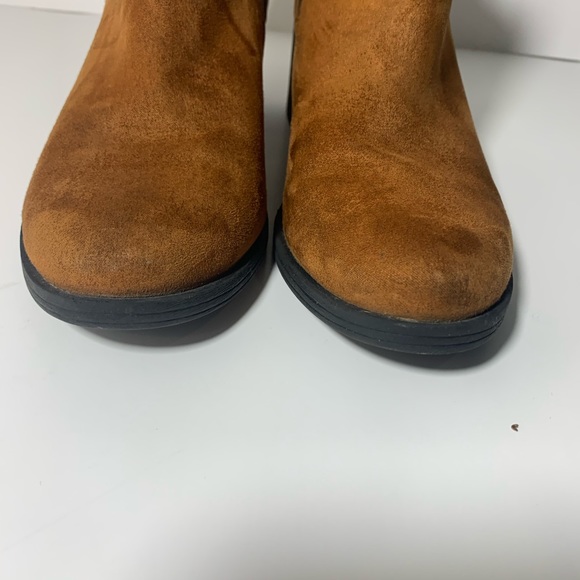H&M Divided Brown Black Faux Suede Ankle Booties 8 - Picture 3 of 7